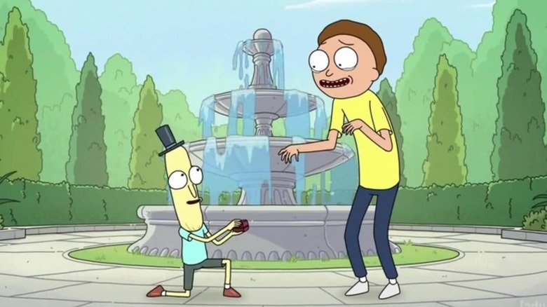 Mister Poopybutthole proposing to Morty