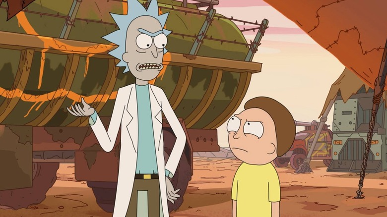 Rick scolding Morty