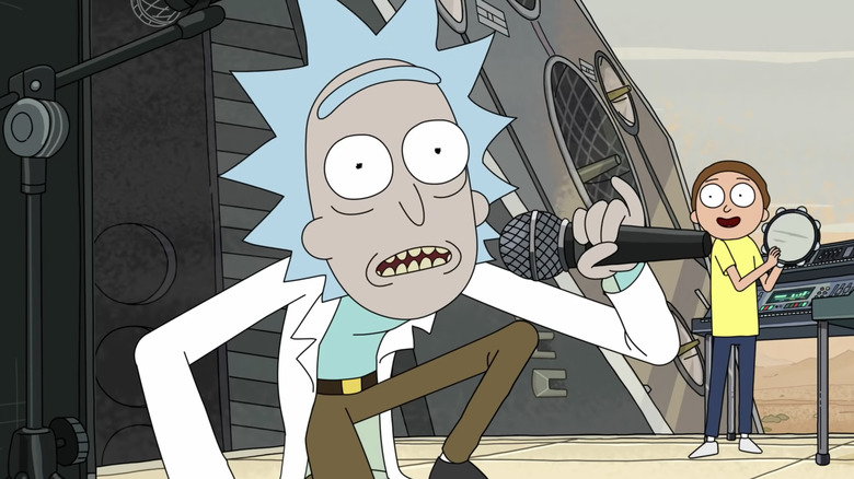 Rick Sanchez rapping