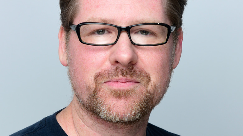 Justin Roiland squinting at the camera