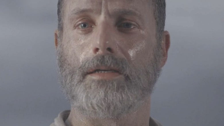 Rick Grimes frowning during a lucid dream