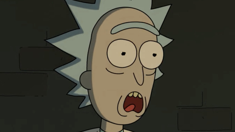 Rick Sanchez looking surprised