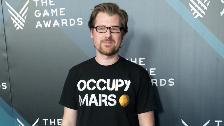 Justin Roiland posing at an awards show