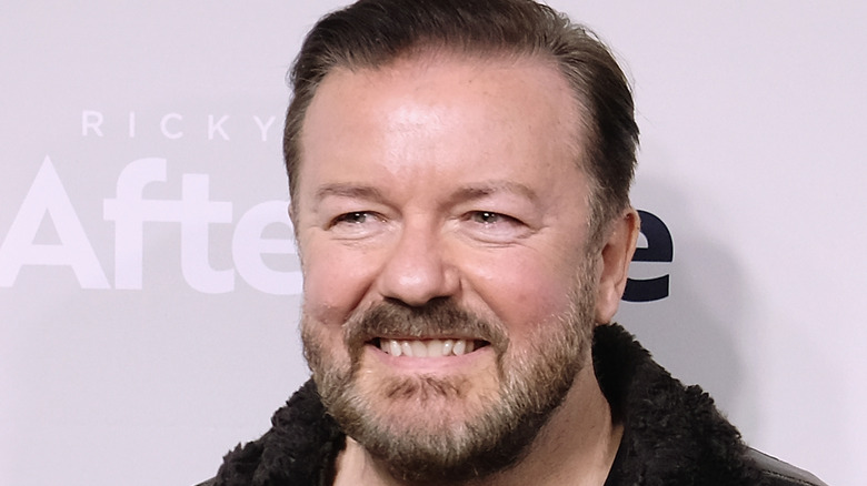 Ricky Gervais smiling