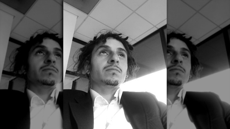 Moisés Arias staring