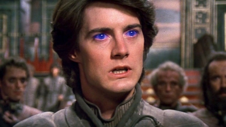 Paul Atreides with glowing eyes