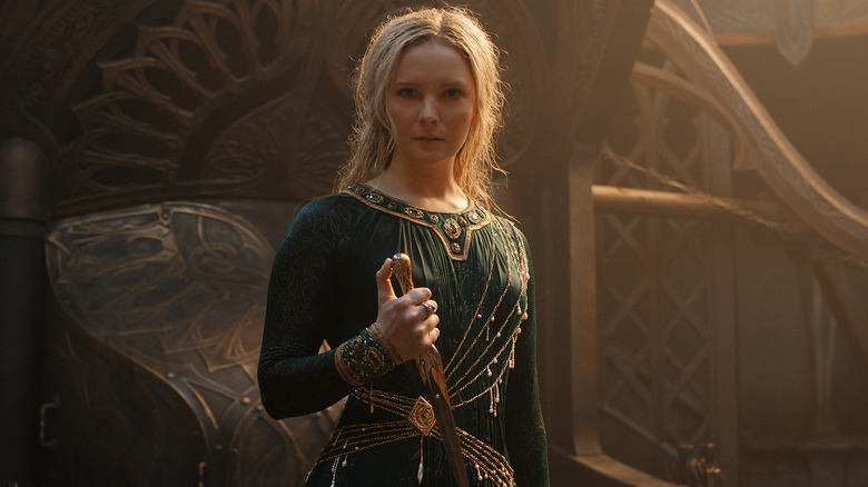 Galadriel holding her brother's dagger