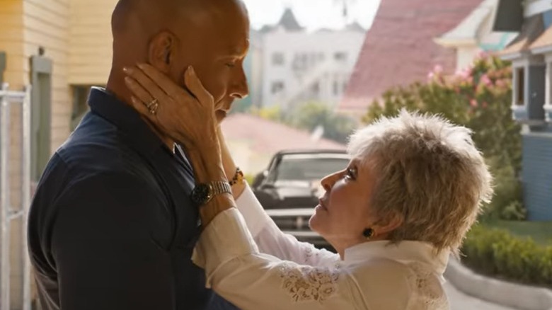 Dom and Abuela embracing