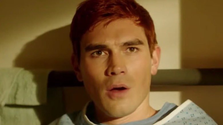 Archie Andrews in a hospital gown