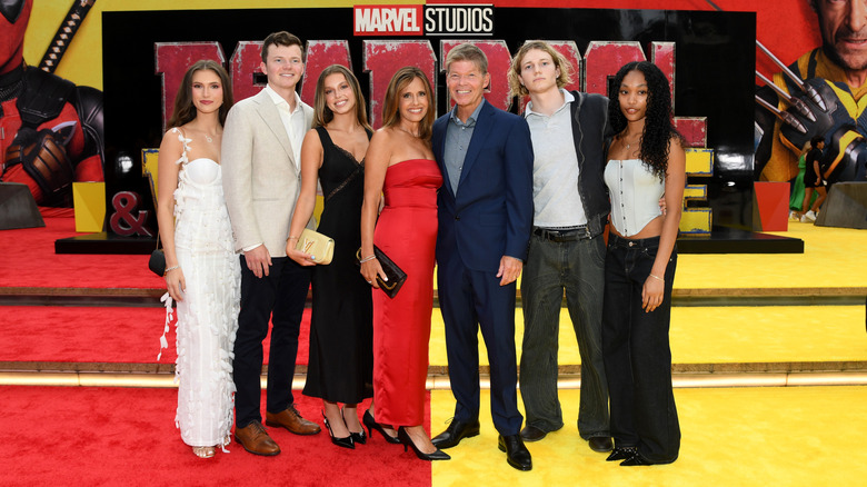 Rob Liefeld and his family at "Deadpool and Wolverine" premiere