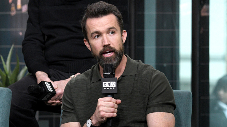 Rob McElhenney talking at the Build Series about 