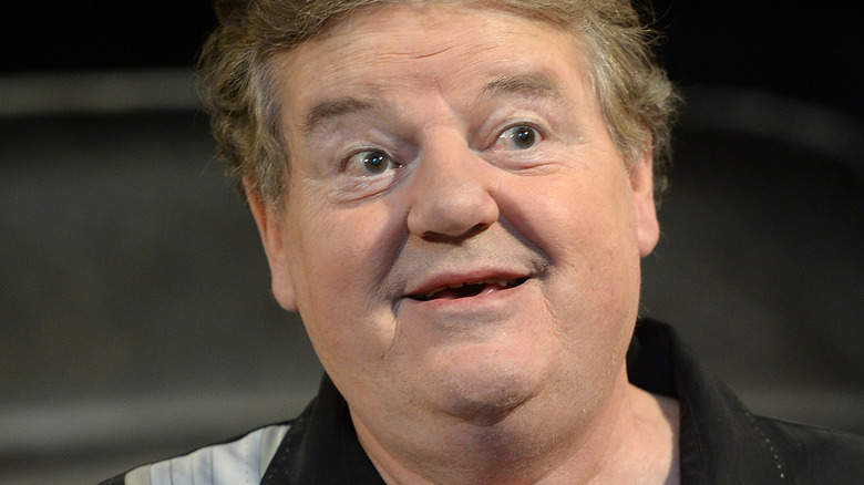 Robbie Coltrane smiling