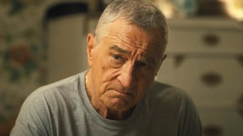 Robert De Niro as Salvo looking serious