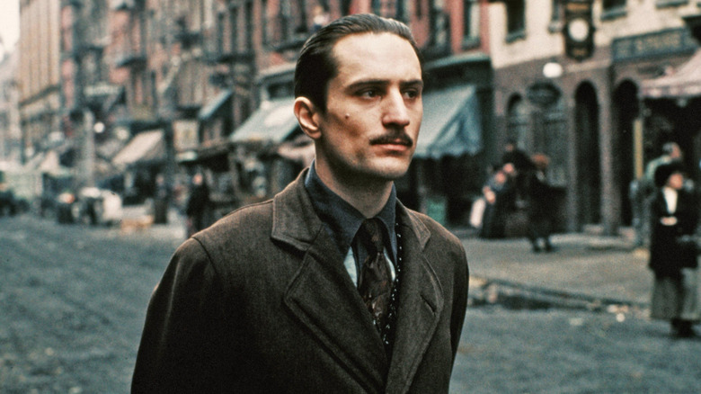 Young Vito standing in the street in "The Godfather: Part II"
