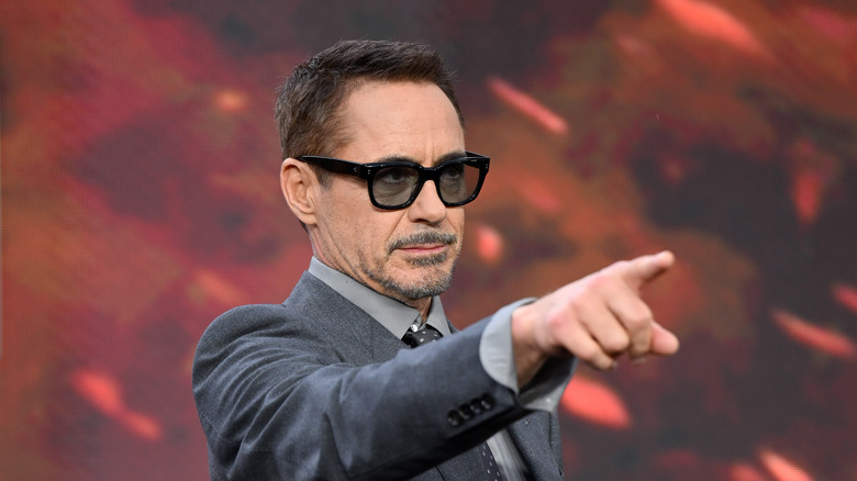 Robert Downey Jr. pointing