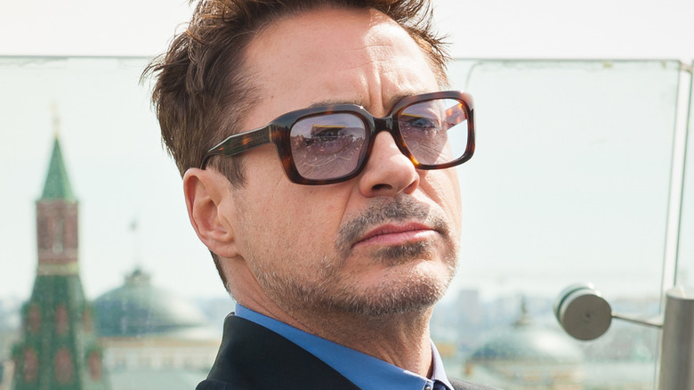 Robert Downey Jr. outside Kremlin