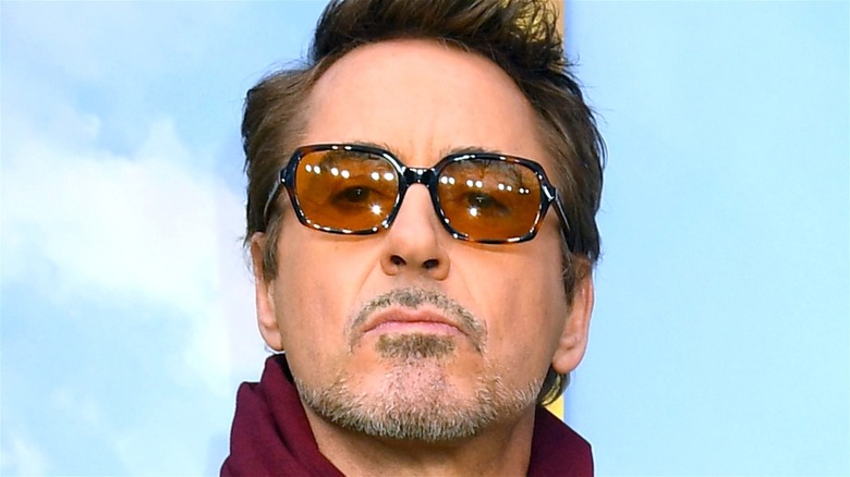 Robert Downey Jr. posing for pictures