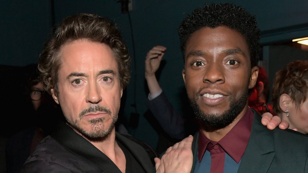 Robert Downey Jr. and Chadwick Boseman