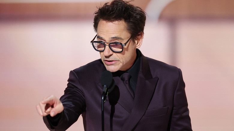 Robert Downey Jr. pointing