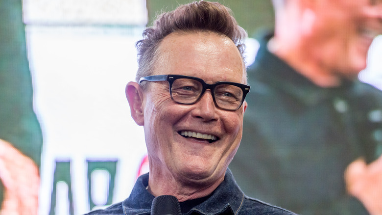 Robert Patrick smiles