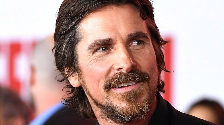 Christian Bale smiling