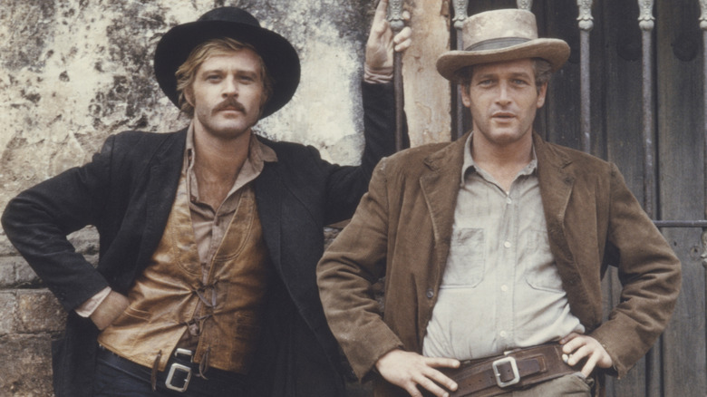 Robert Redford and Paul Newman in a publicity still for Butch Cassidy and the Sundance Kid
