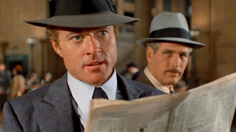 Hooker reading a newspaper in The Sting (1973)