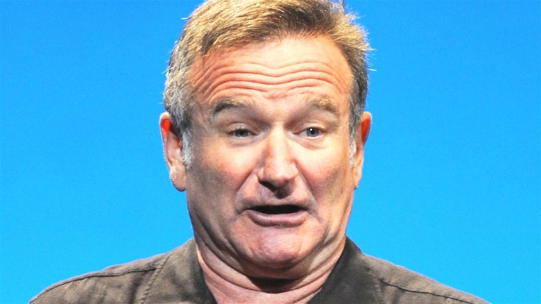 Robin Williams with shocked expression