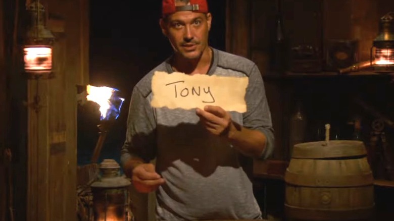 Rob Mariano votes for Tony Vlachos