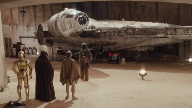 Millenium Falcon in Star Wars: A New Hope