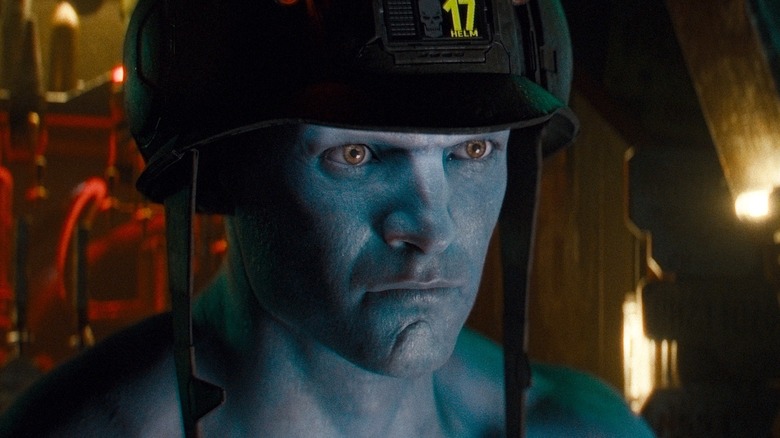 Rogue Trooper/19 wears Helm in 