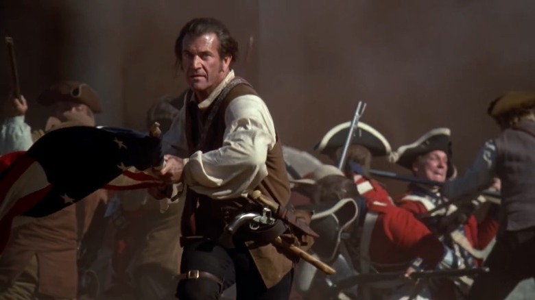 Mel Gibson charging into battle The Patriot