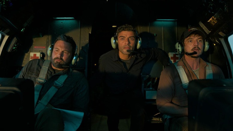 Ben Affleck, Pedro Pascal, and Oscar Isaac in Triple Frontier