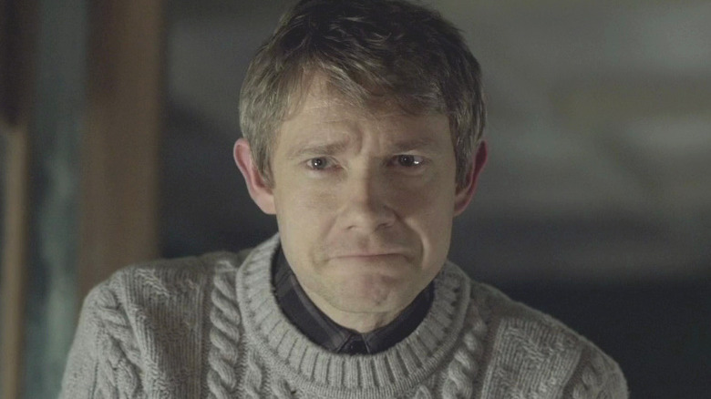 Watson smirking in Sherlock