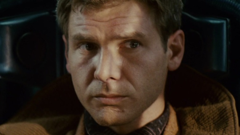 Deckard looking serious