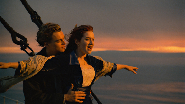 Jack holding Rose