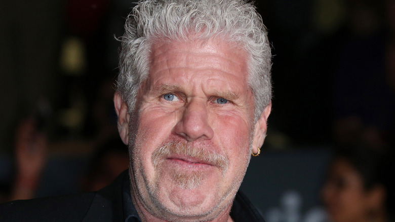 Ron Perlman gold earring