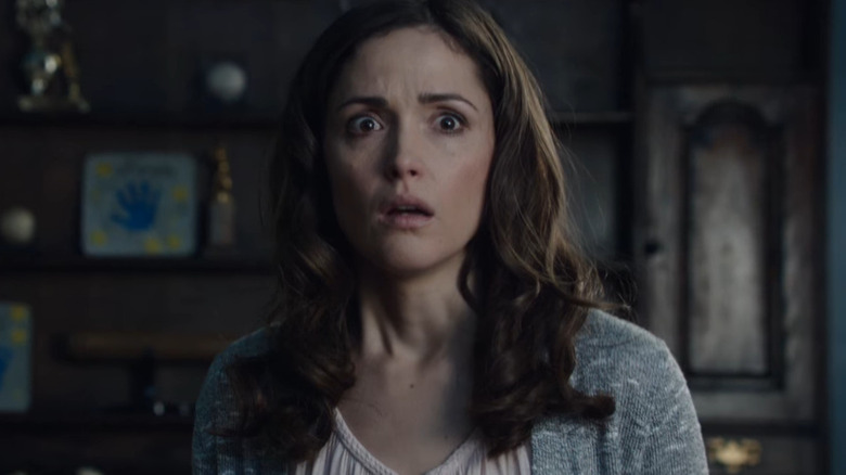 Rose Byrne looking scared 