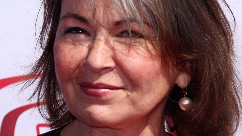 Roseanne Barr small smile