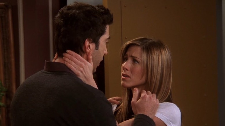 Rachel holding Ross