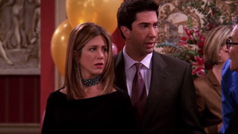 Ross and Rachel looking surprised