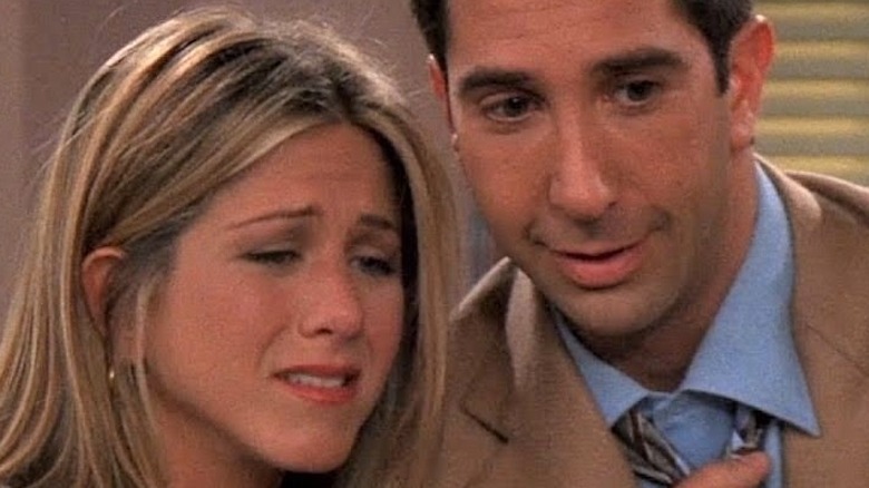 Ross and Rachel smiling