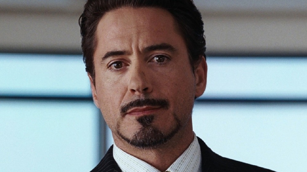 Tony Stark smiling. 