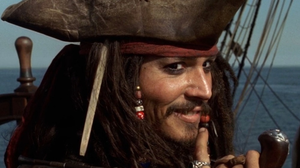 Jack Sparrow smiles mischievously