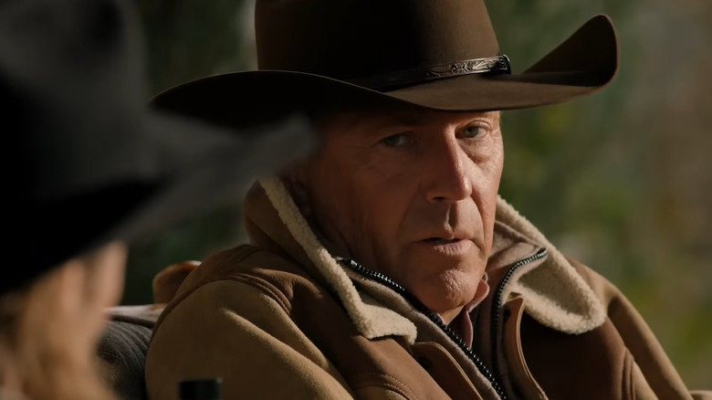 Kevin Costner camping