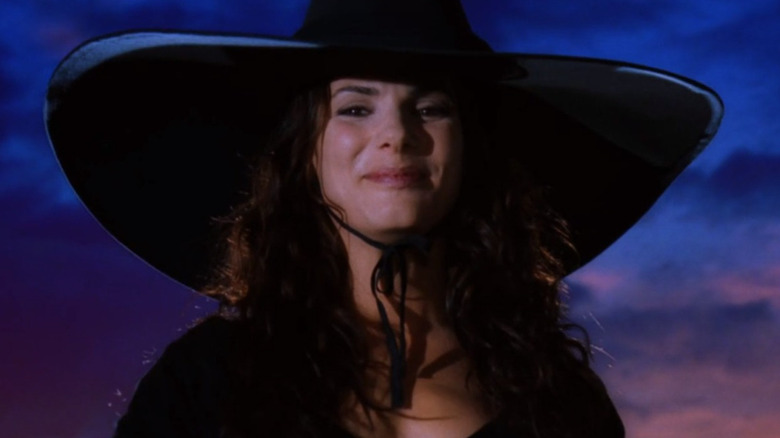 Sally Owens wearing witch hat