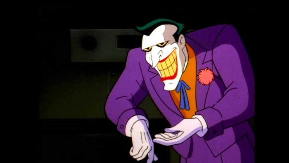 the joker always has green hair and a purple suit 1614188302