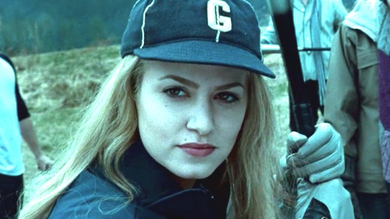 Rosalie Hale wearing a hat