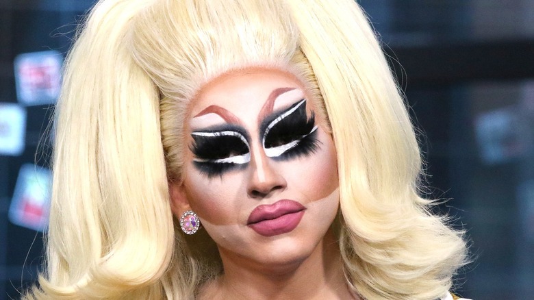 Trixie Mattel big blonde wig