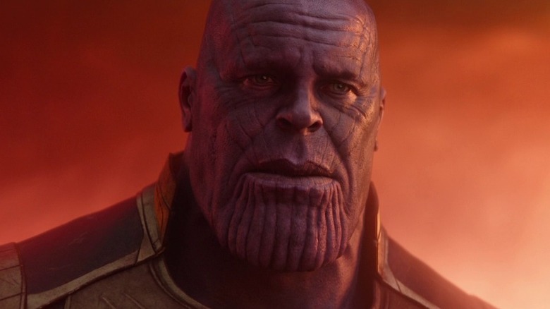 Thanos looking sad in "Avengers: Infinity War"
